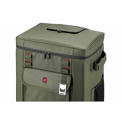 Термосумка на колесах 2E, 50л, темно-оливковая