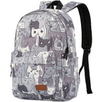 Рюкзак 2Е, TeensPack Cats, серый