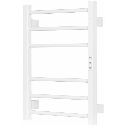 Рушникосушка ARDESTO електрична  Square-TR K, 570х430х80мм, таймер-регулятор, сталь, білий матовий