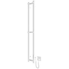 Рушникосушка Hygge Family електрична Slim, 1170х140х80мм, таймер-регулятор, сталь, білий матовий