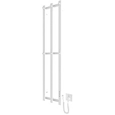 Рушникосушка Hygge Family електрична Slim, 1170х250х80мм, таймер-регулятор, сталь, білий матовий