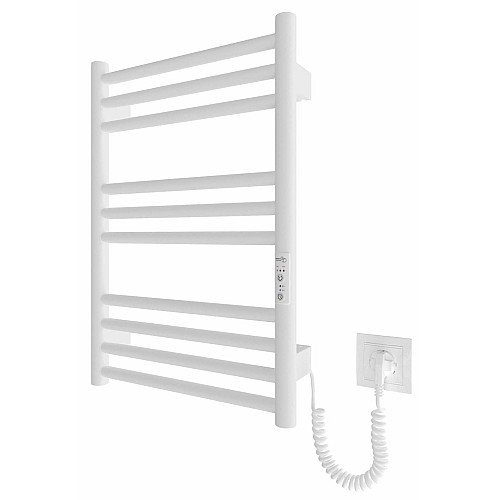 Полотенцесушитель Hygge Family электрический Greenwich, 570х430х80мм, таймер-регулятор, сталь, белый матовый