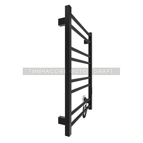 Полотенцесушитель ARDESTO электрический Square-TR K, 770x530х80мм, таймер-регулятор, сталь, черный матовый