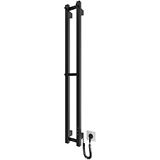 Рушникосушка Hygge Family електрична Slim, 1170х140х80мм, таймер-регулятор, сталь, чорний матовий