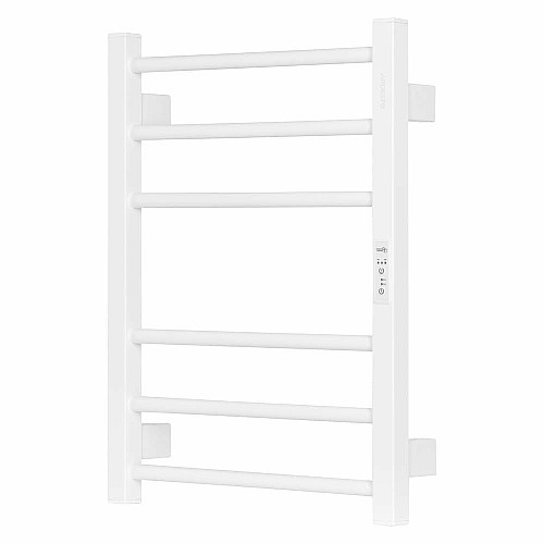 Рушникосушка ARDESTO електрична  Square-TR K, 570х430х80мм, таймер-регулятор, сталь, білий матовий