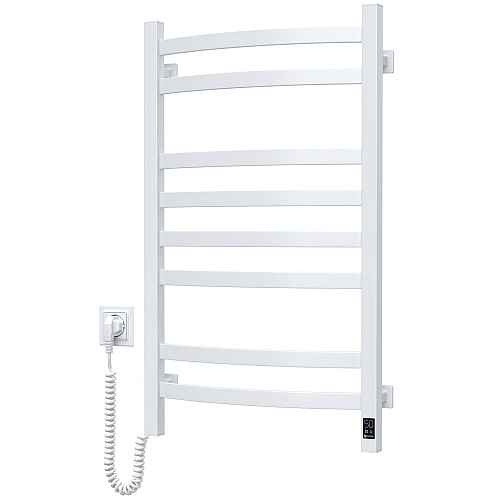 Полотенцесушитель Navin электрический Avalon, 800х480х104мм, таймер-регулятор, сталь, белый, левое подключение