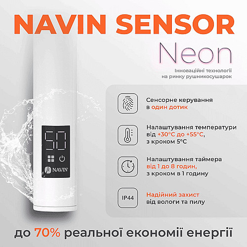 Полотенцесушитель Navin электрический Блюз, 600х480х123мм, таймер-регулятор, сталь, белый, правое подключение
