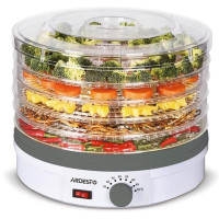 Сушарка для продуктів  ARDESTO FDB-5320, 245Вт, піддонів -5x3см, діаметр-32см, макс-70°С, рег.темп, пластик , білий