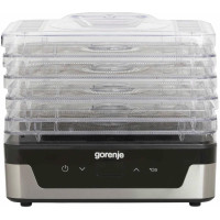Сушарка для продуктів Gorenje 230Вт, піддонів - 5x2.8см, діаметр - 29см, макс - 75°С, електр.упр,білий