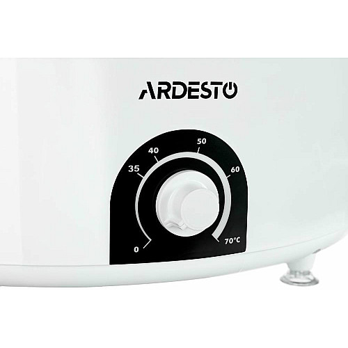 Сушилка для продуктов ARDESTO FDB-5385, 520Вт, поддонов -5x4см, диаметр-38,5см, макс-70°С, рег.темп, пластик, белый