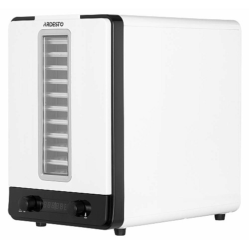 Сушилка для продуктов ARDESTO 550Вт, поддонов – 10+1x3см, макс – 70°С, сетка для ягод, пластик, белый