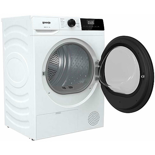 Сушильна машина Gorenje тепловий насос, 7кг, A+, 51см, дисплей, 15 програм, білий
