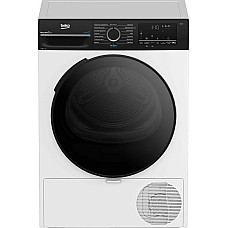 Сушильна машина Beko тепловий насос, 8кг, A++, 55см, дисплей, підсвітка барабану, пар, білий