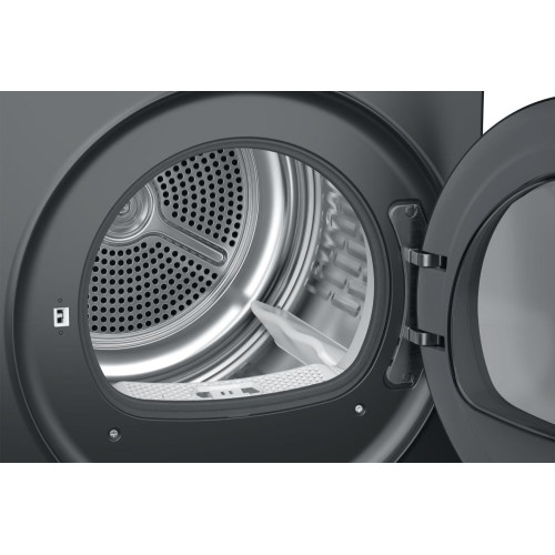 Сушильна машина Haier тепловий насос, 9кг, A+++, 59,5см, дисплей, пара, cріблястий
