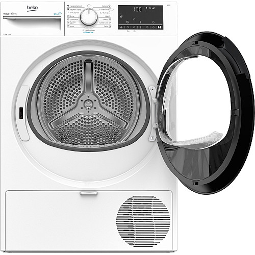Сушильна машина Beko тепловий насос, 7кг, A++, 54.3см, дисплей, підсвітка барабану, білий