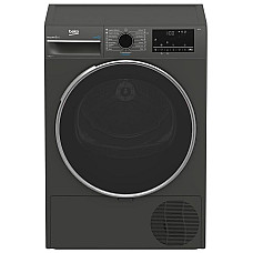 Сушильна машина Beko тепловий насос, 8кг, A++, 60см, дисплей, підсвітка барабану, сірий