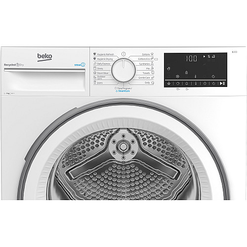 Сушильна машина Beko тепловий насос, 7кг, A++, 54.3см, дисплей, підсвітка барабану, білий