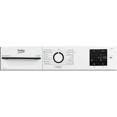 Сушильна машина Beko тепловий насос, 7кг, A++, 54.5см, дисплей, ф-ція ПАР, білий