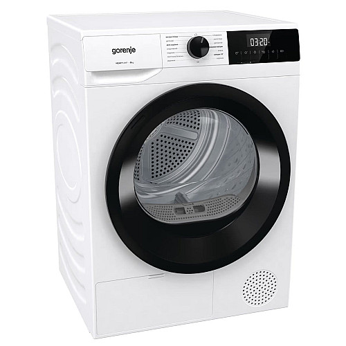 Сушильна машина Gorenje тепловий насос, 8кг, А++, 60см, дисплей, білий