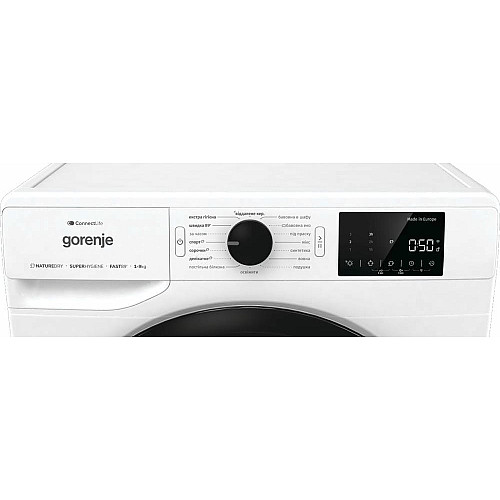 Сушильна машина Gorenje тепловий насос, 9кг, A++, 60см, дисплей, 16 програм, Wi-Fi, білий