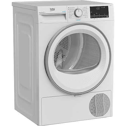 Сушильна машина Beko тепловий насос, 7кг, A++, 54.3см, дисплей, підсвітка барабану, білий