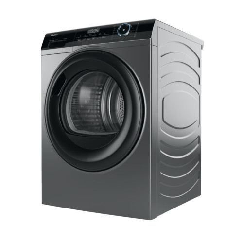 Сушильна машина Haier тепловий насос, 9кг, A+++, 59,5см, дисплей, пара, cріблястий