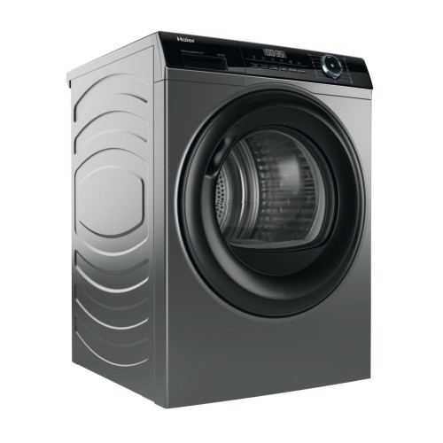 Сушильна машина Haier тепловий насос, 9кг, A+++, 59,5см, дисплей, пара, cріблястий