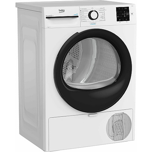 Сушильна машина Beko тепловий насос, 7кг, A++, 54.5см, дисплей, ф-ція ПАР, білий