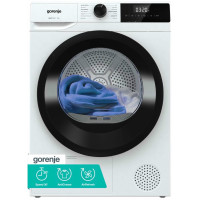 Сушильна машина Gorenje тепловий насос, 7кг, A+, 51см, дисплей, 15 програм, білий