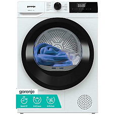 Сушильна машина Gorenje тепловий насос, 7кг, A+, 51см, дисплей, 15 програм, білий