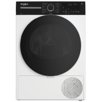 Сушильна машина Whirlpool тепловий насос, 8кг, A++, 54,5см, дисплей, люк чорний, білий