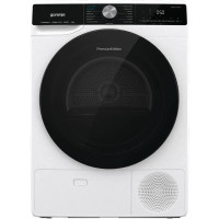 Сушильная машина Gorenje тепловой насос, 9кг, A++, 60см, дисплей, 15 программ, подсветка барабана, белый