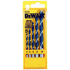 Набір свердел по дереву DeWALT Extreme Impact, 4-10мм, кейс, 5шт