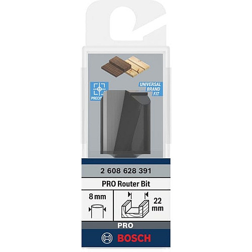 Фреза пазовая Bosch Professional с двумя лезвиями Std S8 D22 L25