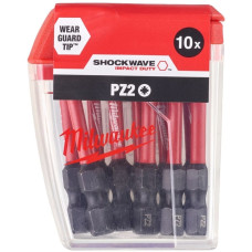 Біти Milwaukee Shockwave PZ2х50мм, набір 10шт