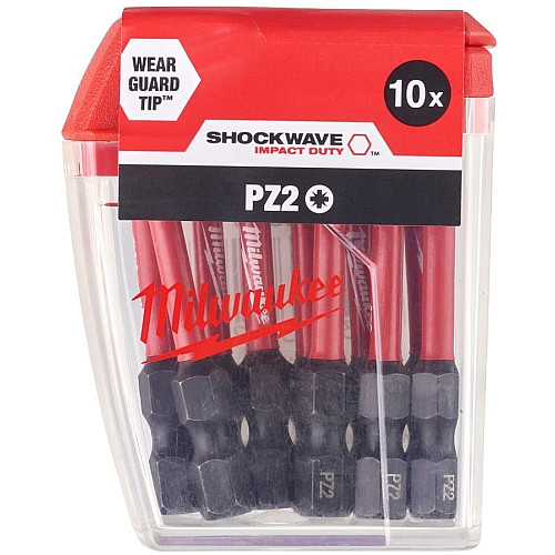 Біти Milwaukee Shockwave PZ2х50мм, набір 10шт