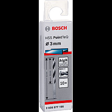 Сверло по металлу Bosch Professional HSS-PointTeQ, 3х33х61мм, 10шт