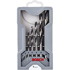 Набір свердел по металу Bosch Professional HSS-PointTeQ, 2-10мм, кейс, 7шт