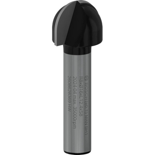 Фреза галтельна Bosch Professional Std S8 R8 D16 L12.4