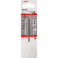 Сверло по металлу Bosch Professional HSS-Co, DIN 338, 3х33мм, 1шт
