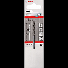 Сверло по металлу Bosch Professional HSS-Co, DIN 338, 3х33мм, 1шт