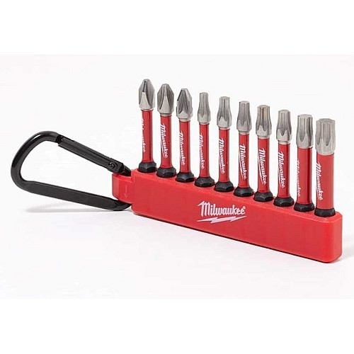 Біти Milwaukee Shockwave carabiner, сталь, набір 10шт