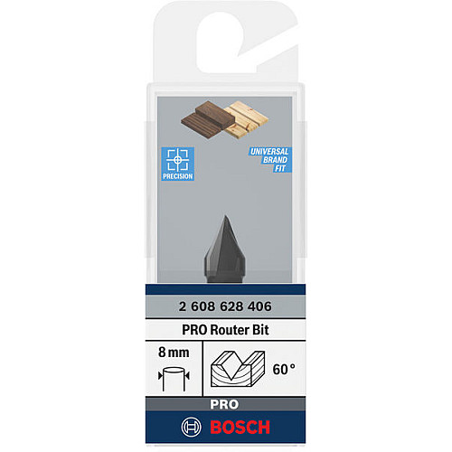 Фреза пазова V-подібна Bosch Professional V Std S8 D11 L14 60°