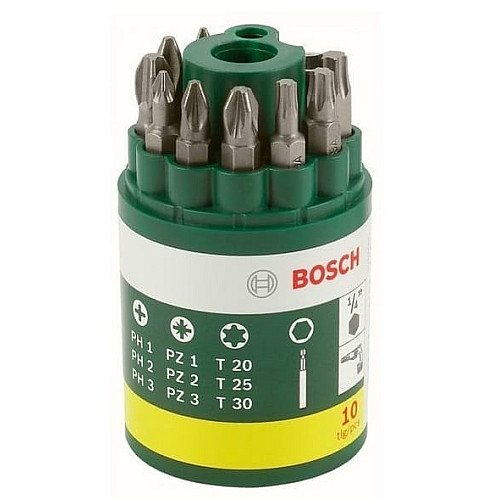 Біти Bosch Professional бітотримач, PH,PZ,T, 25мм, кейс, набір 9шт