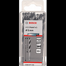Свердло по металу Bosch Professional HSS-PointTeQ, 5х52х86мм, 10шт