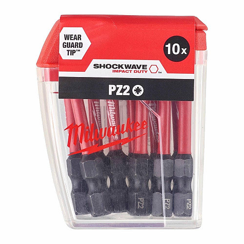 Біти Milwaukee Shockwave PZ2х50мм, набір 10шт