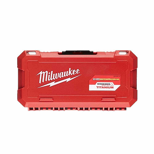 Набор сверл по металлу Milwaukee RedHEX Shockwave HSS-TiN, 2-10мм, кейс, 19шт
