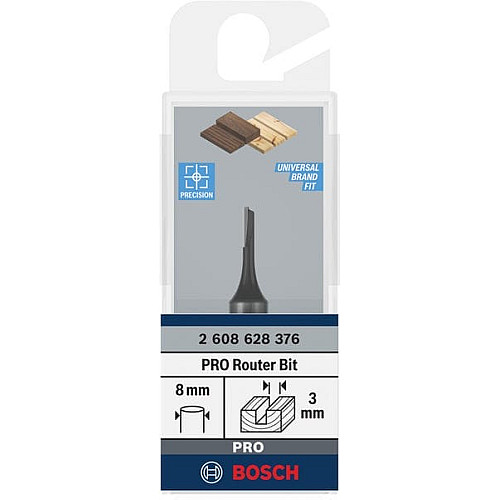 Фреза пазова Bosch Professional з одним лезом Std S8 D3 L8
