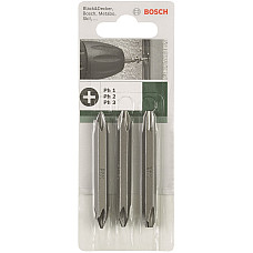 Біти двосторонні Bosch PH/PH 1/2/3, 60мм, 3шт