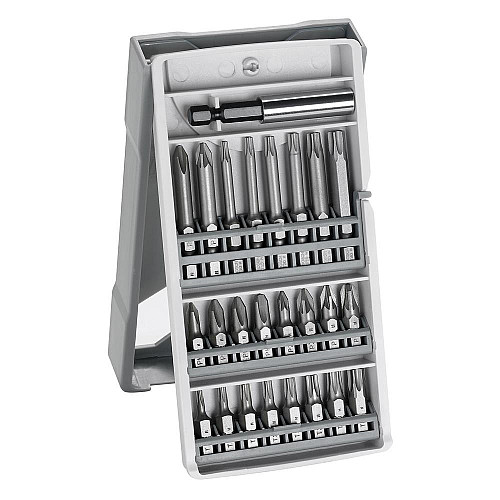 Біти Bosch Professional Mini X-Line Extra Hard, магнітний бітотримач, PH,PZ,T, кейс, набір 25шт